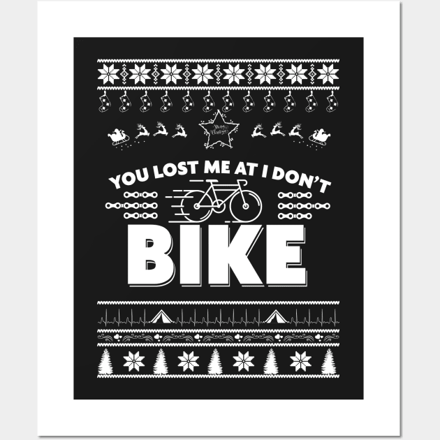 Merry Christmas BIKE Wall Art by bryanwilly